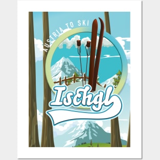 Ischgl Austrian ski poster Posters and Art